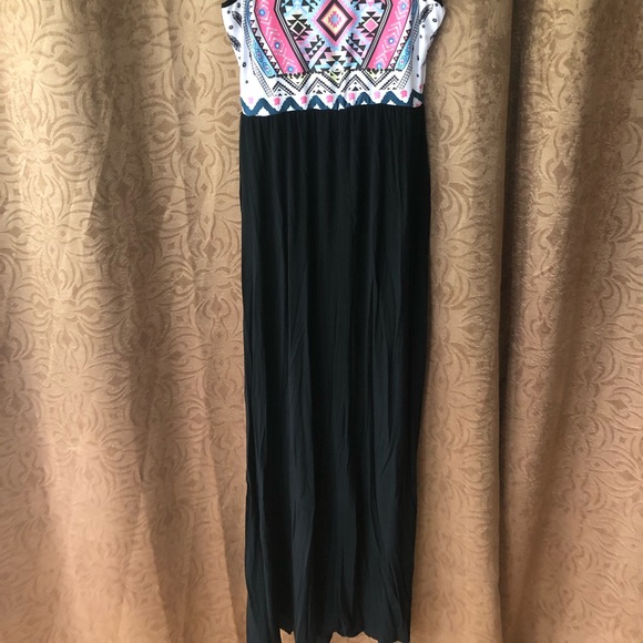 Neon Tribal Maxi Dress 🖤 - Picture 2 of 4